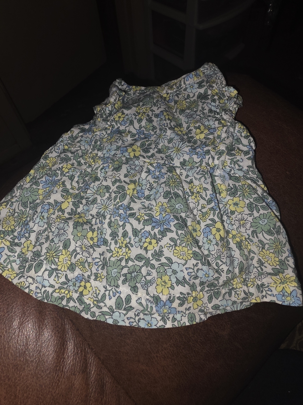 Carter's Floral A-Line Dress in Yellow, Blue & Green